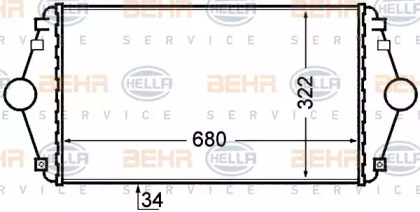 Интеркулер BEHR HELLA SERVICE 8ML 376 727-641