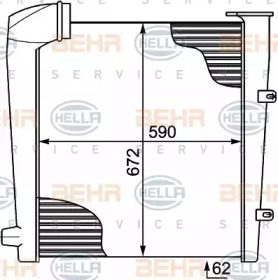 Теплообменник BEHR HELLA SERVICE 8ML 376 727-651