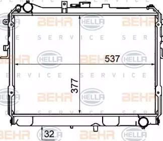 Теплообменник BEHR HELLA SERVICE 8MK 376 727-681