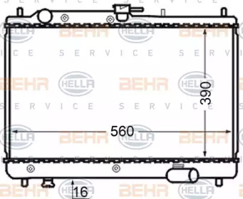 Теплообменник BEHR HELLA SERVICE 8MK 376 727-751