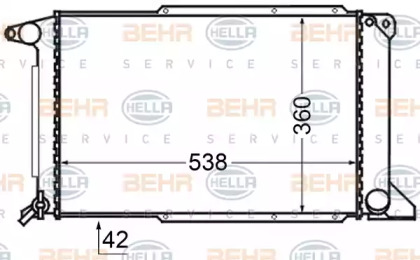 Теплообменник BEHR HELLA SERVICE 8MK 376 727-761