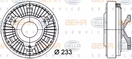 Сцепление BEHR HELLA SERVICE 8MV 376 728-401