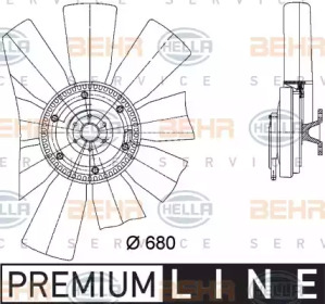 Вентилятор BEHR HELLA SERVICE 8MV 376 729-421