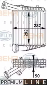 Теплообменник BEHR HELLA SERVICE 8ML 376 729-571