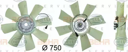 Вентилятор BEHR HELLA SERVICE 8MV 376 730-081