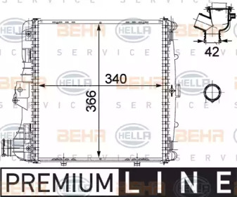 Теплообменник BEHR HELLA SERVICE 8MK 376 730-581