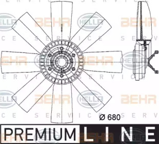 Вентилятор BEHR HELLA SERVICE 8MV 376 731-311