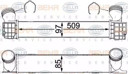 Интеркулер BEHR HELLA SERVICE 8ML 376 731-794