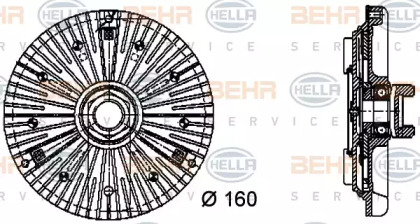 Сцепление BEHR HELLA SERVICE 8MV 376 732-271