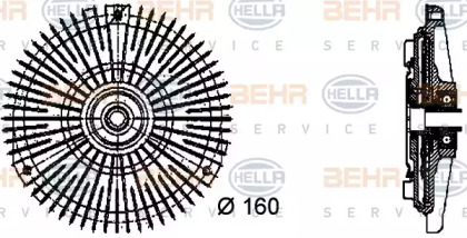 Сцепление BEHR HELLA SERVICE 8MV 376 732-451