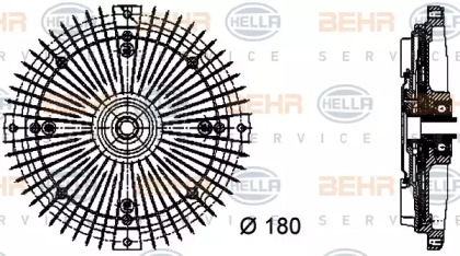 Сцепление BEHR HELLA SERVICE 8MV 376 732-481