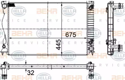 Теплообменник BEHR HELLA SERVICE 8MK 376 732-501