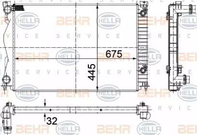 Теплообменник BEHR HELLA SERVICE 8MK 376 732-511