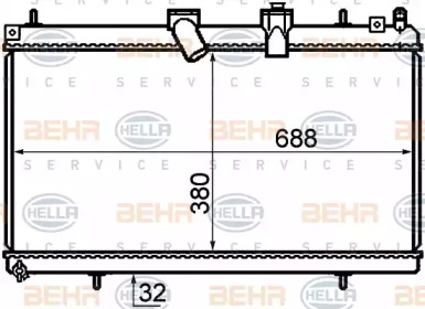 Теплообменник BEHR HELLA SERVICE 8MK 376 732-761