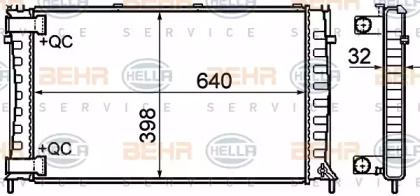 Теплообменник BEHR HELLA SERVICE 8MK 376 732-781