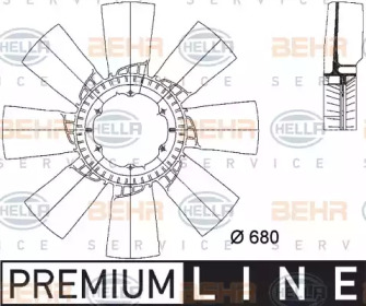 Рабочее колесо вентилятора BEHR HELLA SERVICE 8MV 376 733-271