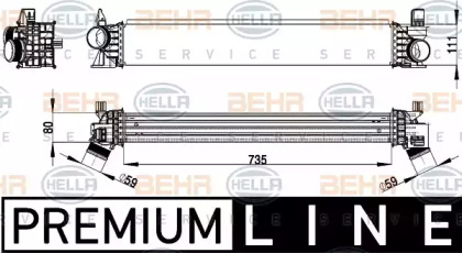 Теплообменник BEHR HELLA SERVICE 8ML 376 733-521