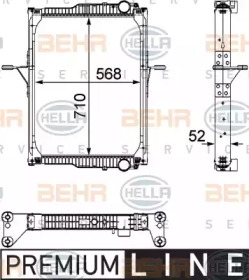 Теплообменник BEHR HELLA SERVICE 8MK 376 733-751