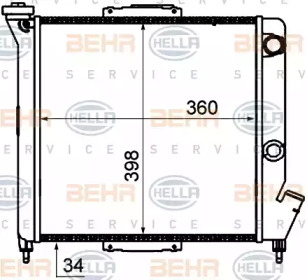 Теплообменник BEHR HELLA SERVICE 8MK 376 735-031