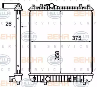 Теплообменник BEHR HELLA SERVICE 8MK 376 735-081