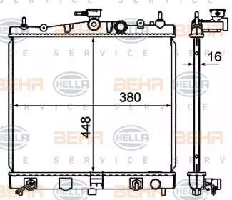 Теплообменник BEHR HELLA SERVICE 8MK 376 735-121