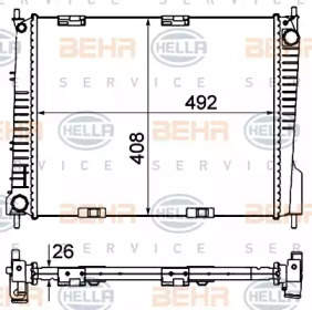 Теплообменник BEHR HELLA SERVICE 8MK 376 735-141