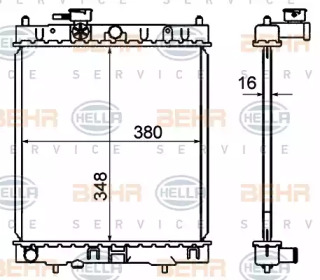 Теплообменник BEHR HELLA SERVICE 8MK 376 735-171