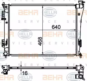 Теплообменник BEHR HELLA SERVICE 8MK 376 735-251