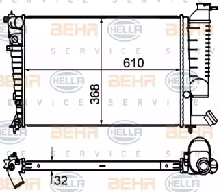 Теплообменник BEHR HELLA SERVICE 8MK 376 735-291