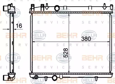 Теплообменник BEHR HELLA SERVICE 8MK 376 735-301