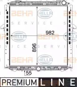 Теплообменник BEHR HELLA SERVICE 8MK 376 737-081