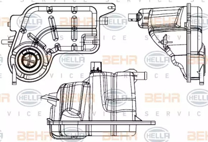 Резервуар BEHR HELLA SERVICE 8MA 376 737-141