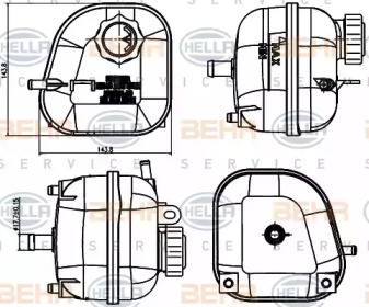 Резервуар BEHR HELLA SERVICE 8MA 376 737-181