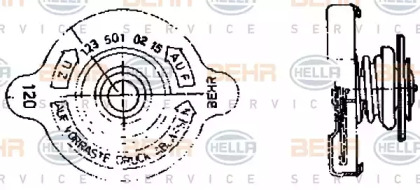 Запор BEHR HELLA SERVICE 8MY 376 742-141