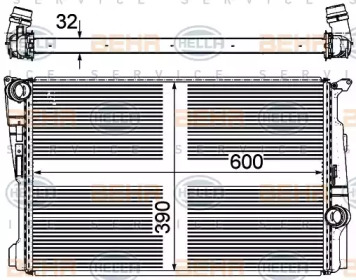 Теплообменник BEHR HELLA SERVICE 8MK 376 743-371