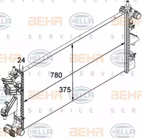 Теплообменник BEHR HELLA SERVICE 8MK 376 745-034