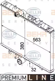 Теплообменник BEHR HELLA SERVICE 8MK 376 745-081