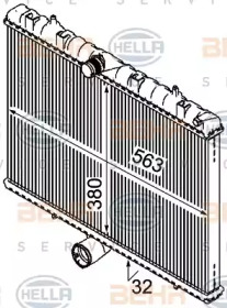 Теплообменник BEHR HELLA SERVICE 8MK 376 745-134