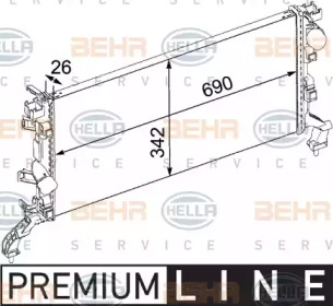 Теплообменник BEHR HELLA SERVICE 8MK 376 745-231