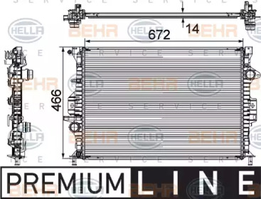 Теплообменник BEHR HELLA SERVICE 8MK 376 745-591