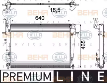 Теплообменник BEHR HELLA SERVICE 8MK 376 745-611