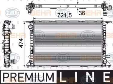 Теплообменник BEHR HELLA SERVICE 8MK 376 745-641