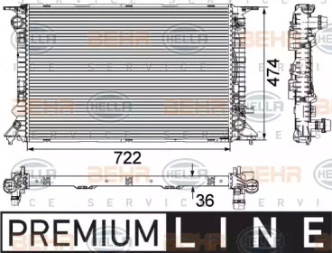 Теплообменник BEHR HELLA SERVICE 8MK 376 745-651