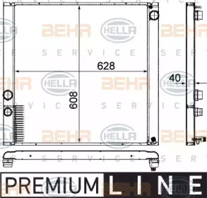 Теплообменник BEHR HELLA SERVICE 8MK 376 745-721