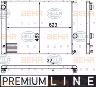 Теплообменник BEHR HELLA SERVICE 8MK 376 745-761