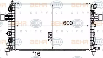 Теплообменник BEHR HELLA SERVICE 8MK 376 745-771