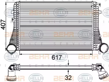 Теплообменник BEHR HELLA SERVICE 8ML 376 746-111