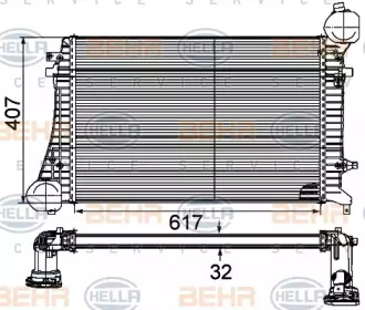 Теплообменник BEHR HELLA SERVICE 8ML 376 746-131