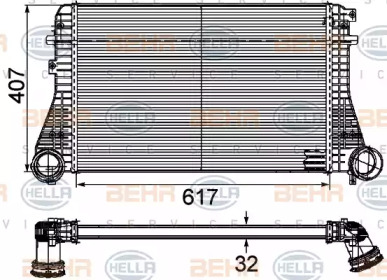 Теплообменник BEHR HELLA SERVICE 8ML 376 746-201