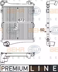 Интеркулер BEHR HELLA SERVICE 8ML 376 746-341